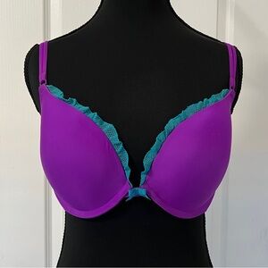 Victoria's Secret Purple and light blue Bra